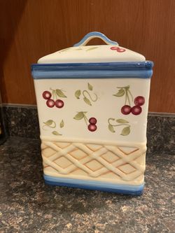 Cookie Jar Elegant  Hand Painted