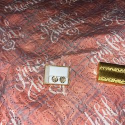 Gold Plated Nugget Earrings 