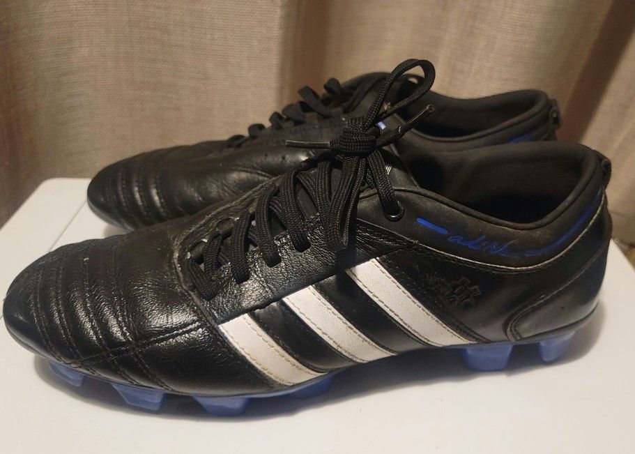 RARE Adidas Adinova Soccer Cleats Men's Size US 7 Black/Blue Cleats G18322 Shoes