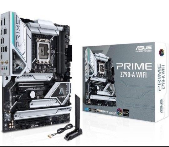 ASUS Prime Z790-A WiFi 6E LGA 1700(Intel 14th, 13th&12th) ATX Motherboard (16+1 DrMOS, PCIe 5.0, DDR5,4X M.2 Slots, 2.5 Gb LAN, USB 3.2 Gen 2 Front Pa