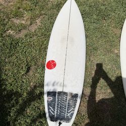 Red Dot Thruster Surfboard