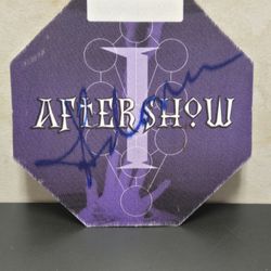 Madonna Signed After Show Concert Sticker Pass JSA Authenticated Letter