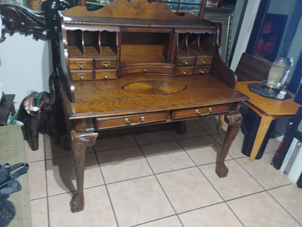 Ashley Cherry Secretary Library Writing Desk $400