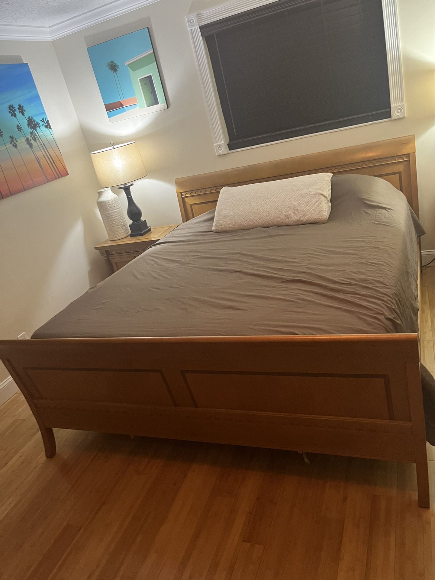 King Size Bedroom Set and Mattress 