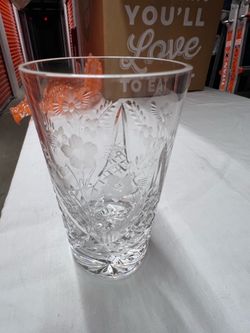7 Crystal water glasses