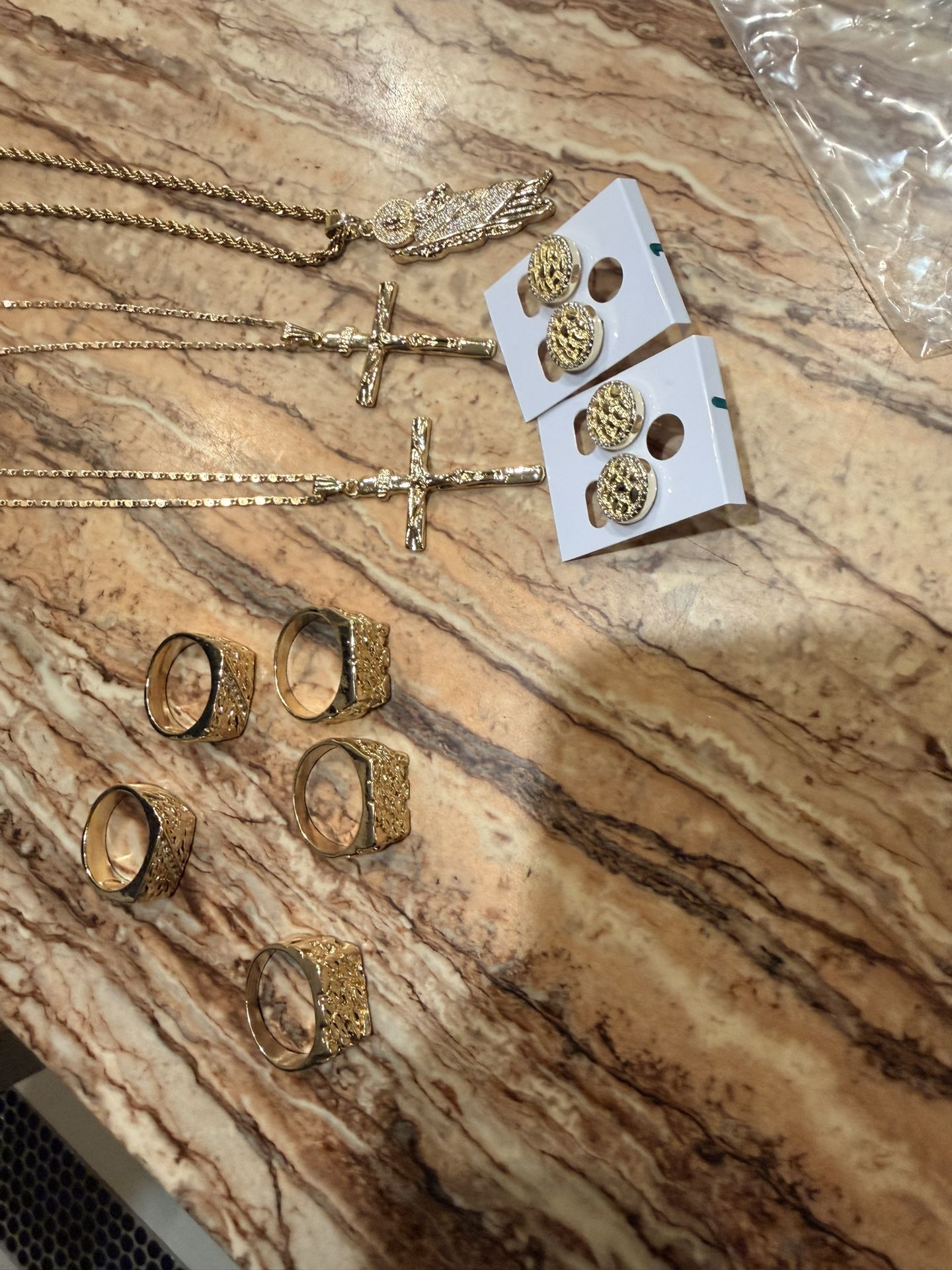 Gold Plated Rings ,earrings ,chains