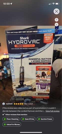 Hydro shark vacuum/mop