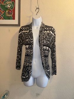 Cardigan with print size M