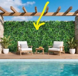 Set Of 12 panels Green wall 20x20 Grass wall / Set De 12 paneles de 20x20 de cesped Pared verde