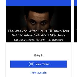 The Weeknd Saturday 06/28