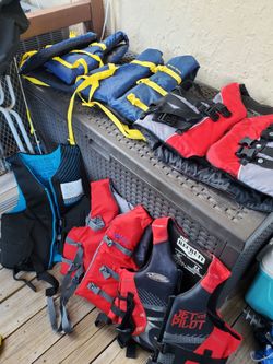 Mixed Lot of adult Life Jackets $5 each