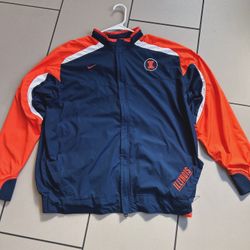 Vintage Nike Illinois College Basketball Jacket