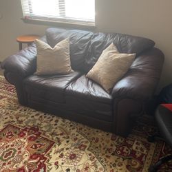 Leather Loveseat Couch