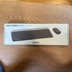 NEW Keyboard And Mouse: Logitech Slim Combo MK470