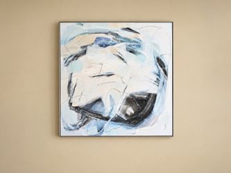 Beautiful New 40” x 40” Abstract Canvas Art