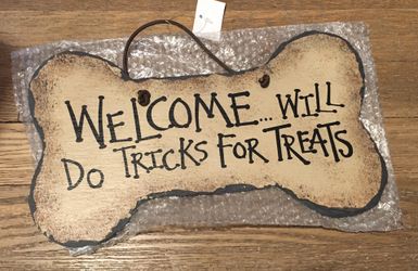 Dog sign, slate