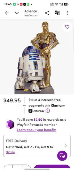 C3PO & R2D2 Lifesize board