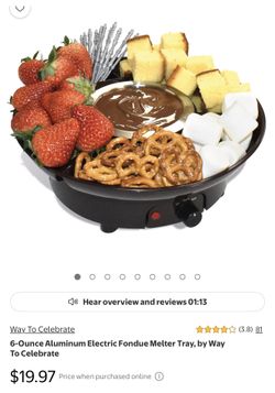 Fondue Melter Tray