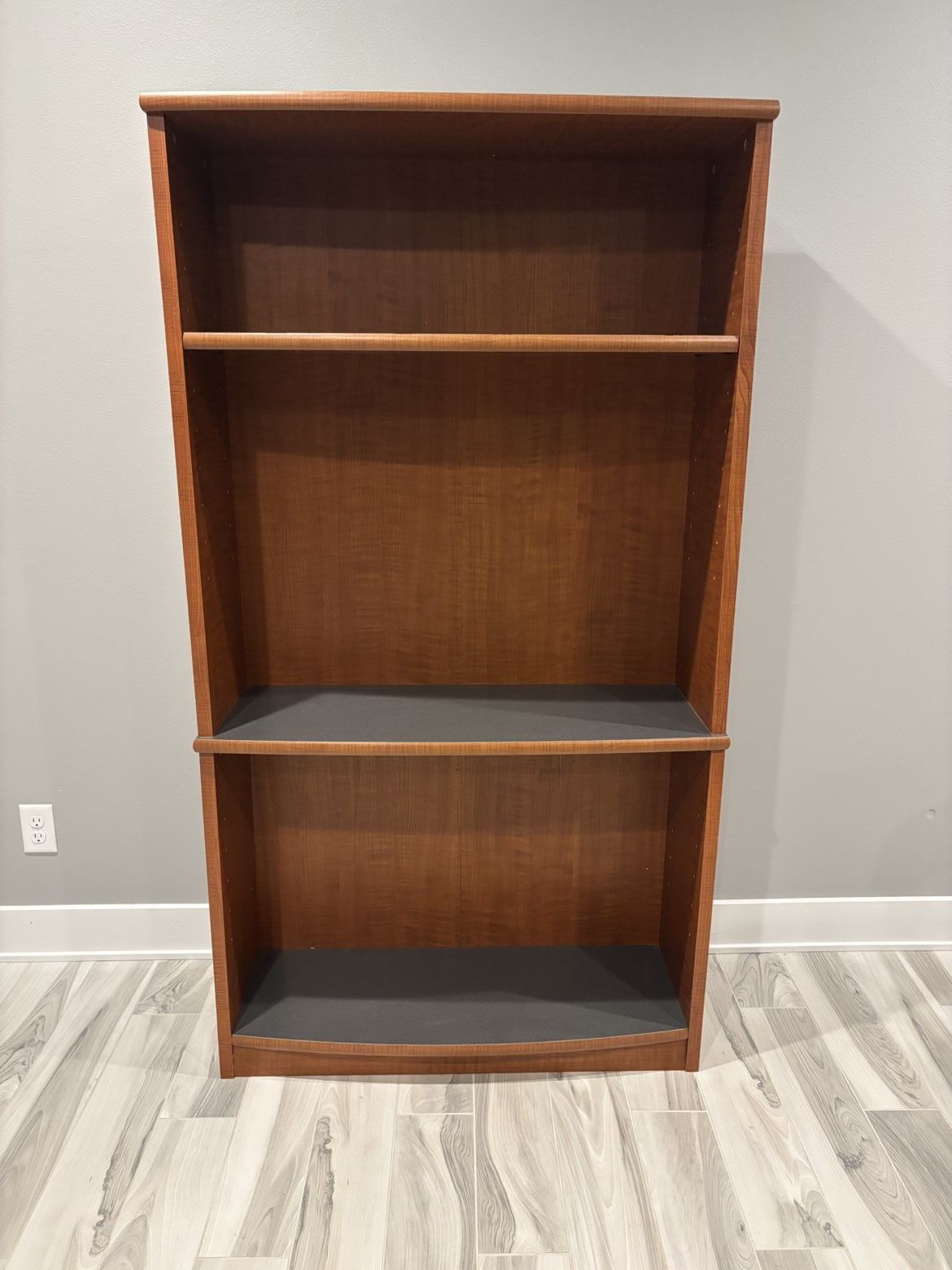 Modern Cherry Wood Bookshelf