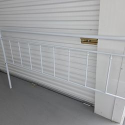 White Metal Bed Frame