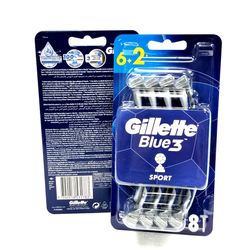 Gillette Blue3 Comfort Razors – 8 Per Pack – 12 Packs Case – Unit Price $9.50 Case  Price $114