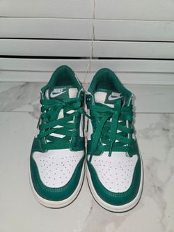 Nike Dunk Low Green and White Sneakers