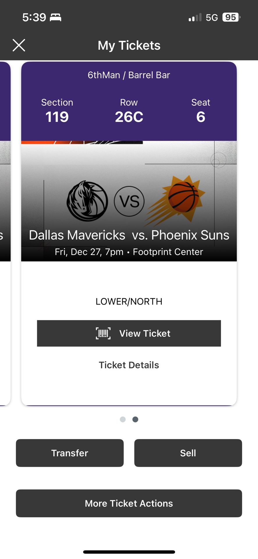 Suns VS Mavericks