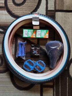 NEW Bicycle Bmx Parts Bundle 24" Blue
