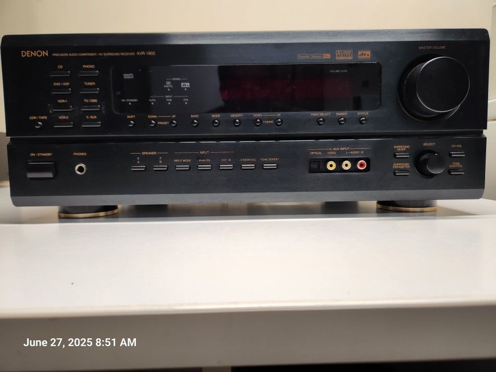 Denon AVR-1802 5.1 Receiver w/Dolby Digital/DTS Pro Logic II