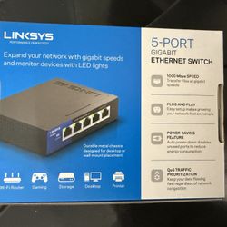 5 Port Linksys Switch 