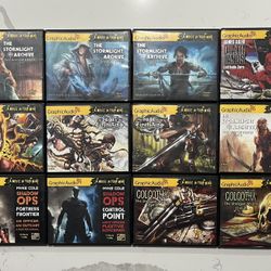 Lot Of 29 Graphic Audio CD Audiobooks Mature 18+ A Movie In Your Mind Sci-Fi