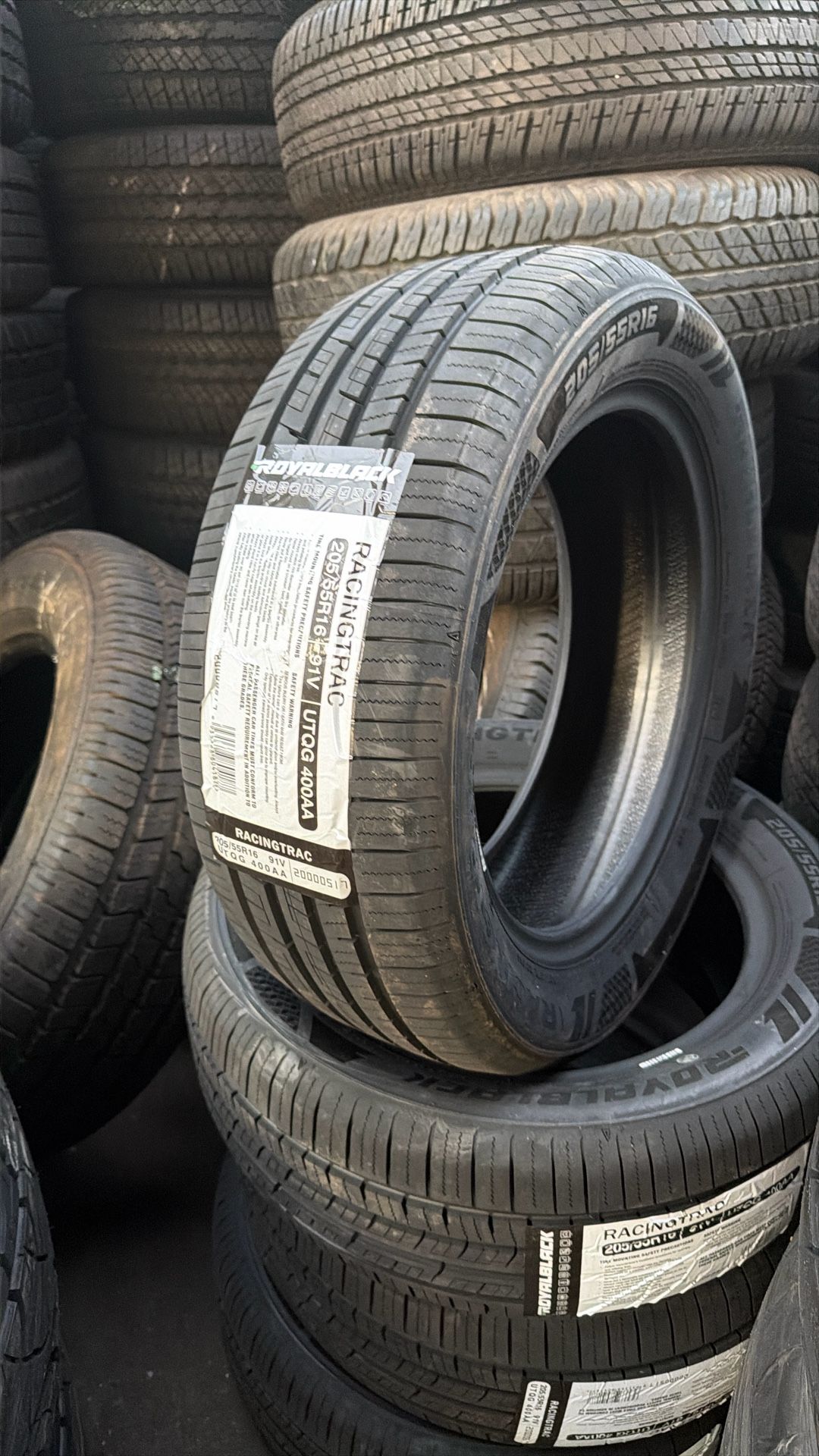 205/55/16 Royal Black Racing Tires