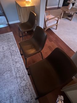 Eight dining chairs
