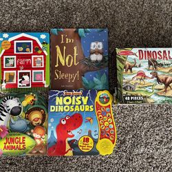 Children Books and Floor Puzzle