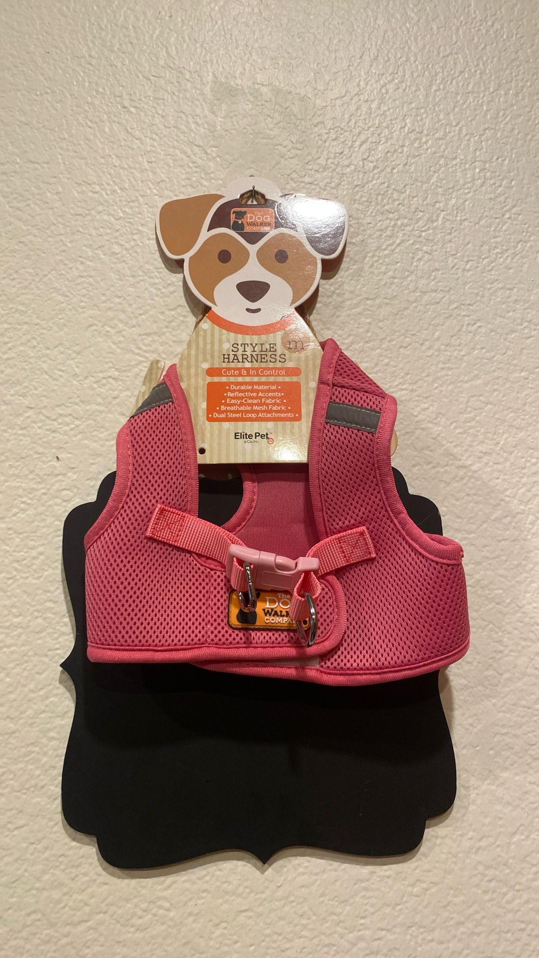 Pink Dog Harness Size Medium 