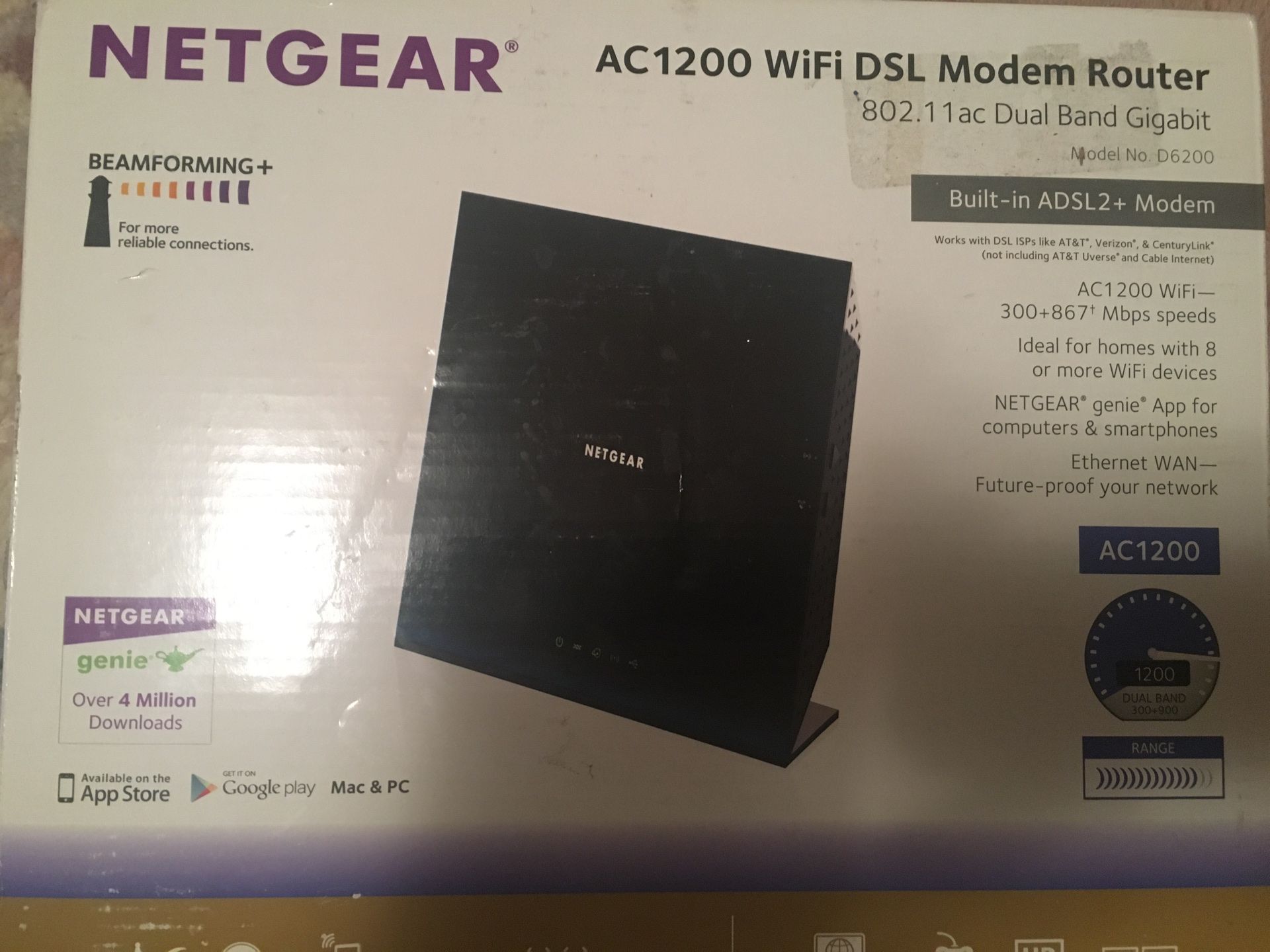 Netgear AC1200 DSL WIFI modem