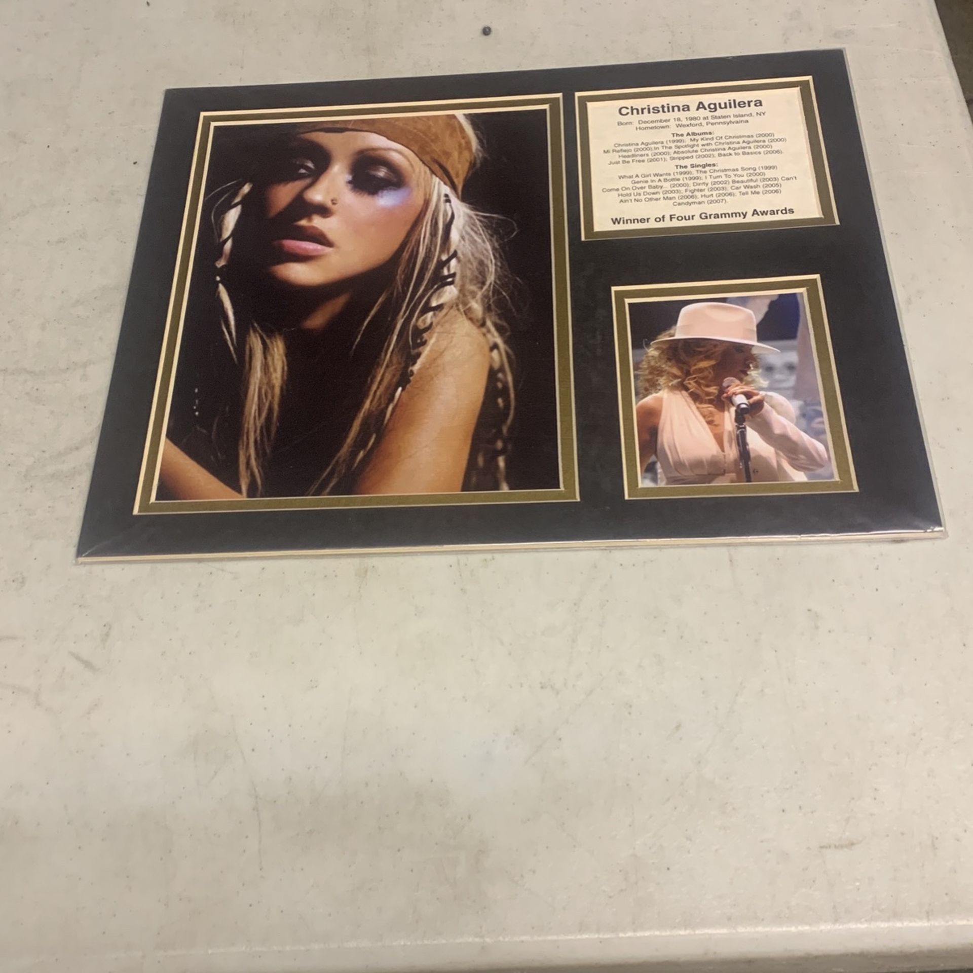 Christina Aguilera Frammed Matt