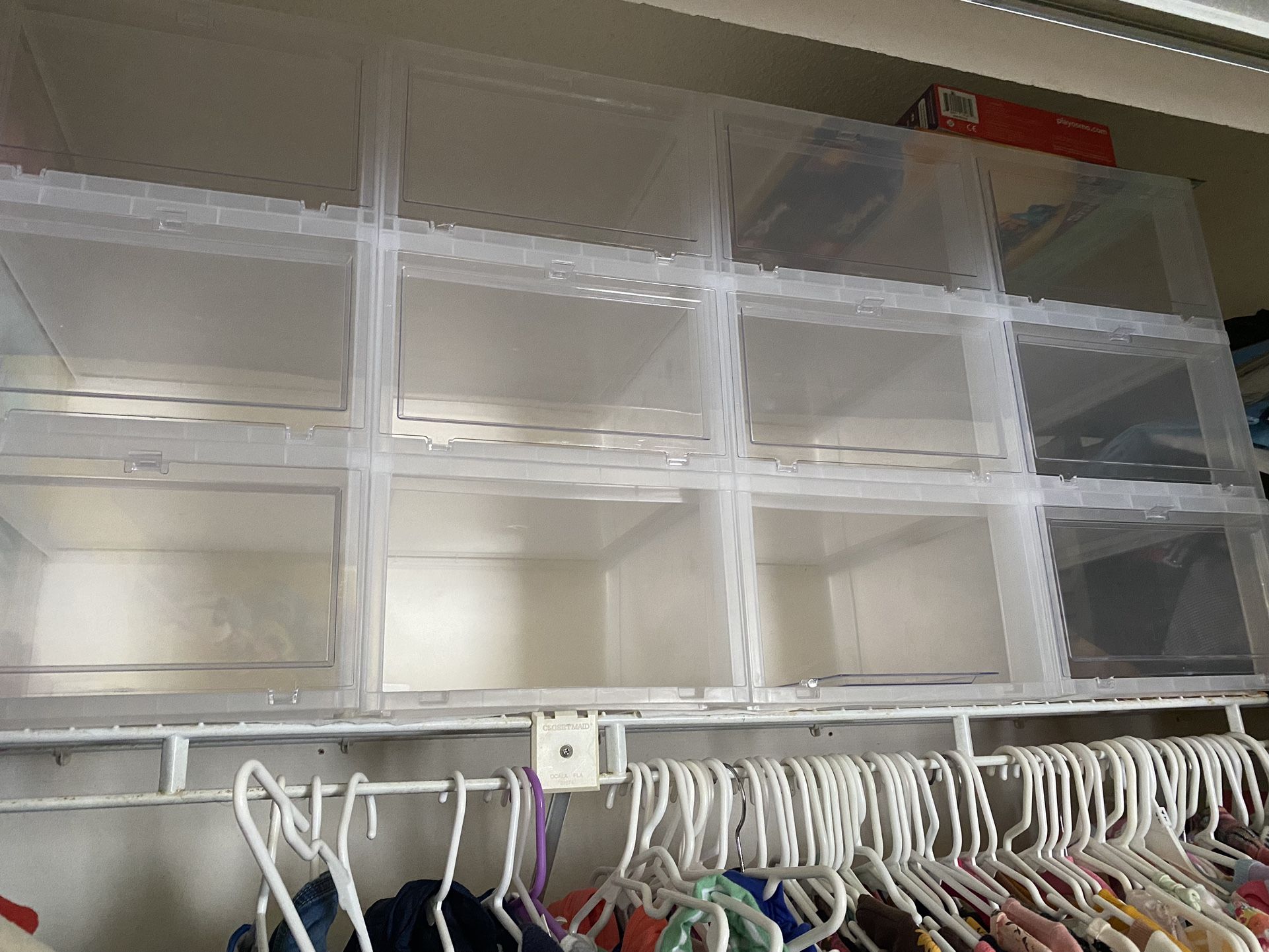 Clear Plastic Shoe Bin Boxes