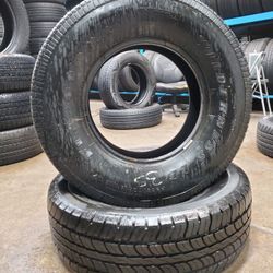 🔥 (2) 265 70 16 Firestone & Fuzion All Season Tires 