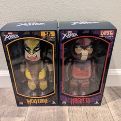Marvel X-Men Wolverine & Magneto 400% Bearbricks BRAND NEW