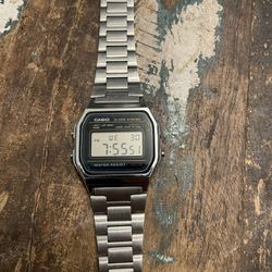 Casio Digital Watch Silver 