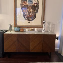 Chest Marble Wood 