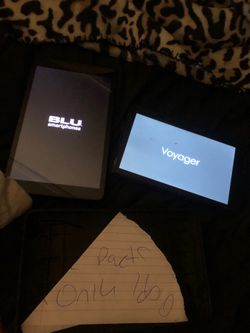 RcV tablet and MBL Telecom Android tablet for parts only (locked)