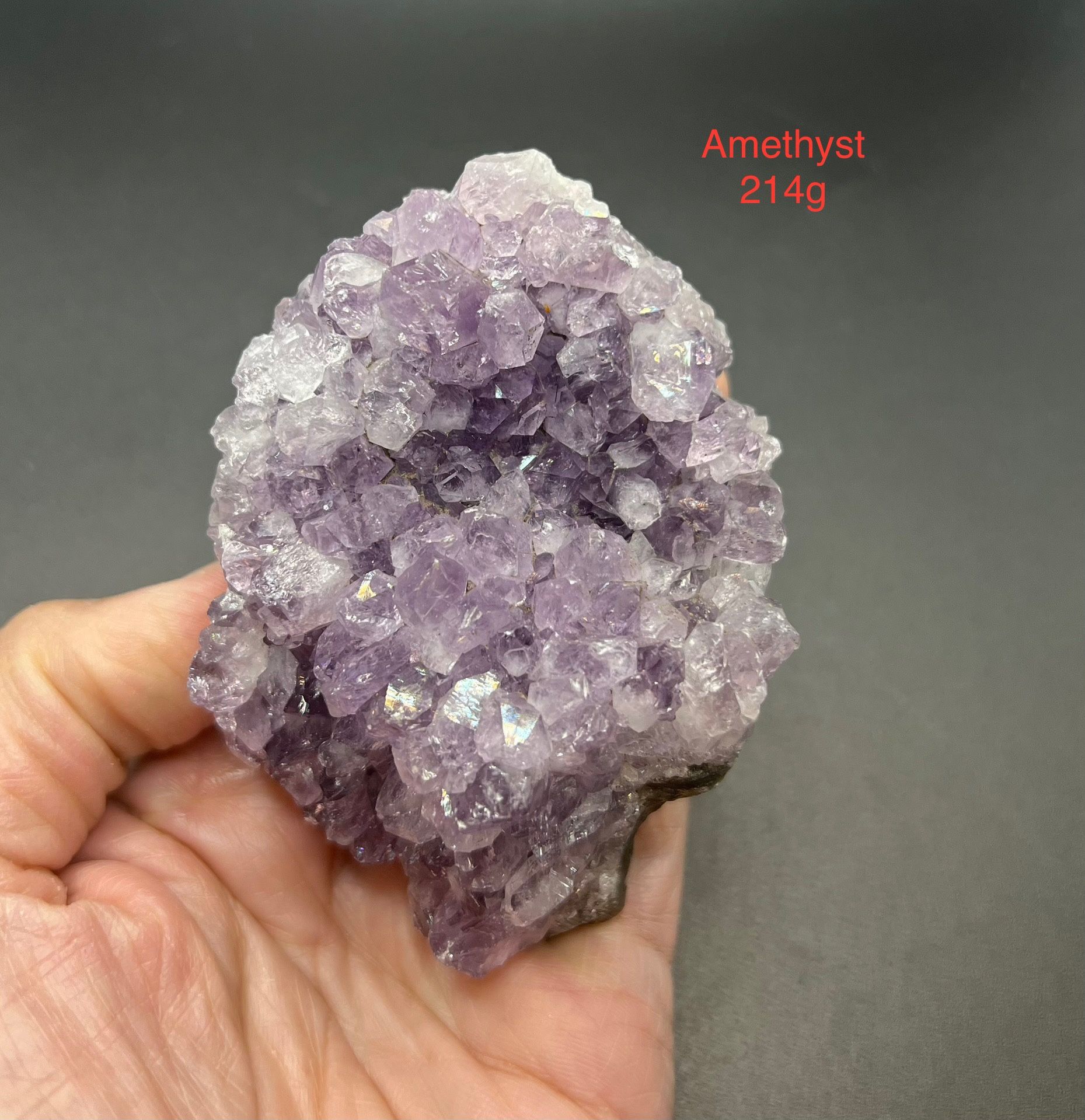 Amethyst Genuine Stone Crystal from Uruguay 214g GORGEOUS CRYSTALS
