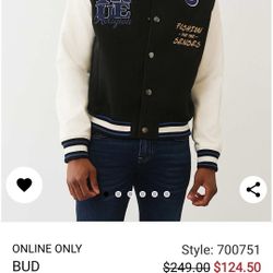 True Religion Varsity Jacket 