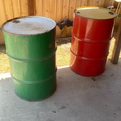 Metal Barrel 55 Gallon 