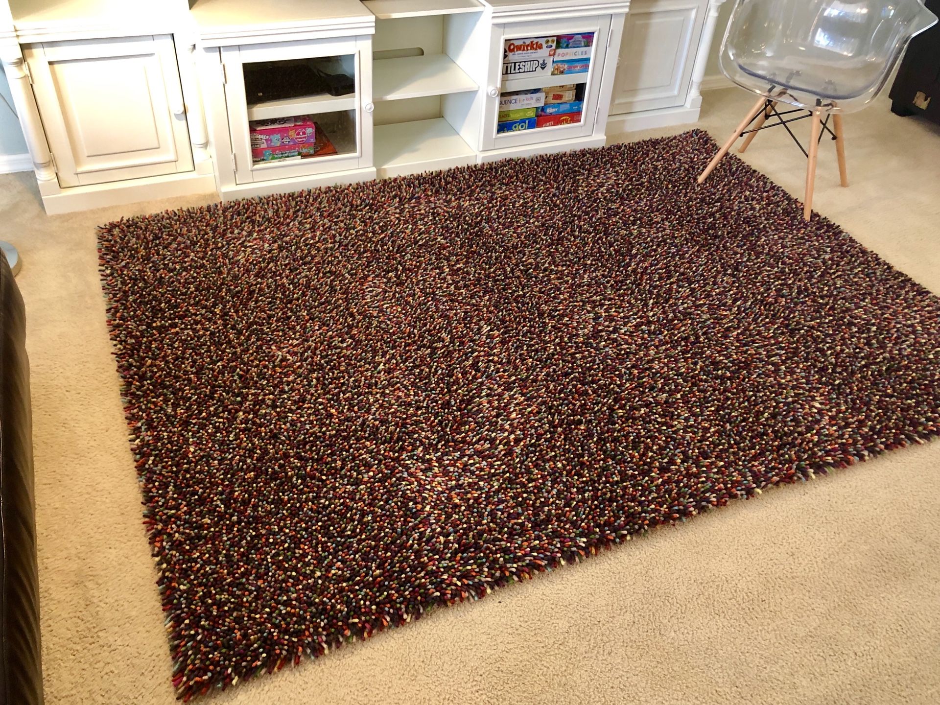 IKEA 6x8 ÖRSTED high-pile 100% wool rug