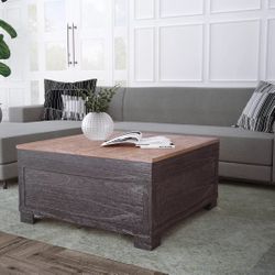 Square Coffee table with storage