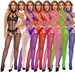 🔥Collection – Halter Bodystockings + Built-In Garter Fishnets 🔥 💲 $20 each + shipping | Local pickup available | Ships from USA - Re