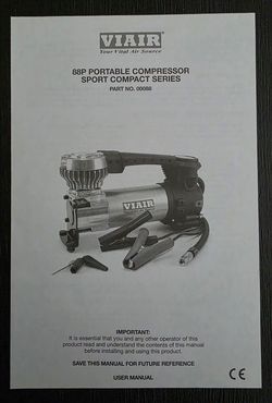 Viair 88p Portable Air Compressor Sport Compact Series w/6' Extension Hose
